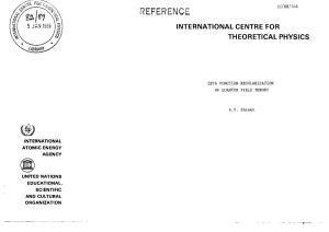 Reference International Centre for C), Theoretical Physics