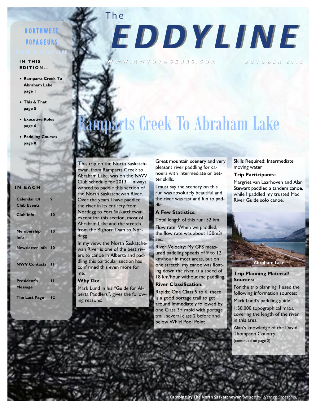 Ramparts Creek to Abraham Lake Page 1