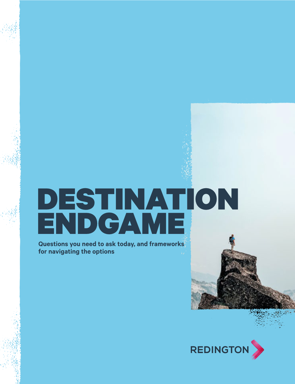 DESTINATION ENDGAME Questions You Need to Ask Today, and Frameworks for Navigating the Options IT’S NOT OUR OPINION THAT MATTERS