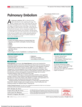 Pulmonary Embolism