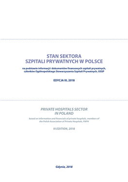 Stan Sektora Szpitali Prywatnych W Polsce