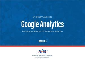 Google Analytics Education and Skills for the Professional Advertiser