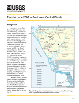 Flood of June 2003 in Southwest-Central Florida