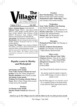 July 2005 Teme Valley Shufflers Line Dancing Editor: Michelle Higgins (01886 888344) 7Pm Martley Memorial Hall