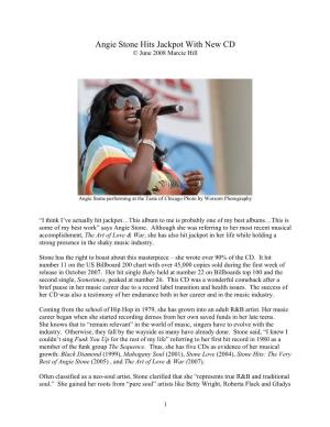 Interview with Angie Stone