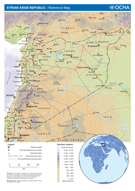 SYRIAN ARAB REPUBLIC - Reference Map