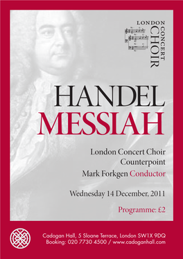 London Concert Choir Counterpoint Mark Forkgen Conductor