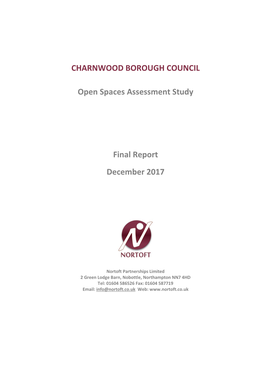 Open Spaces Assessment Study Final Report December 2017