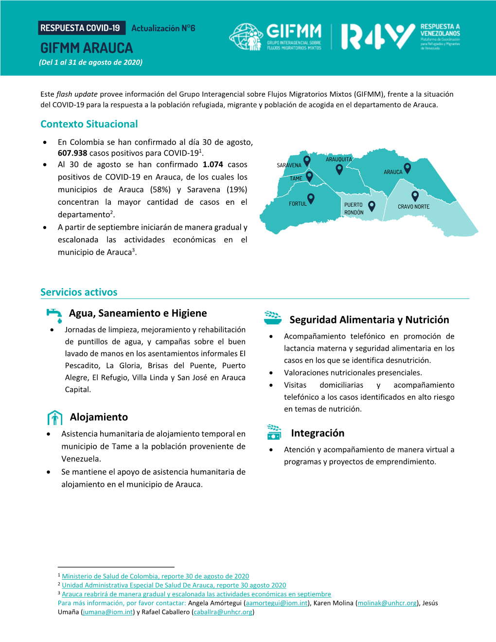 GIFMM ARAUCA (Del 1 Al 31 De Agosto De 2020)