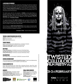 A Weekend of Horror Triskel Christchurch Box Office