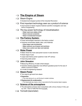 The Empire of Steam