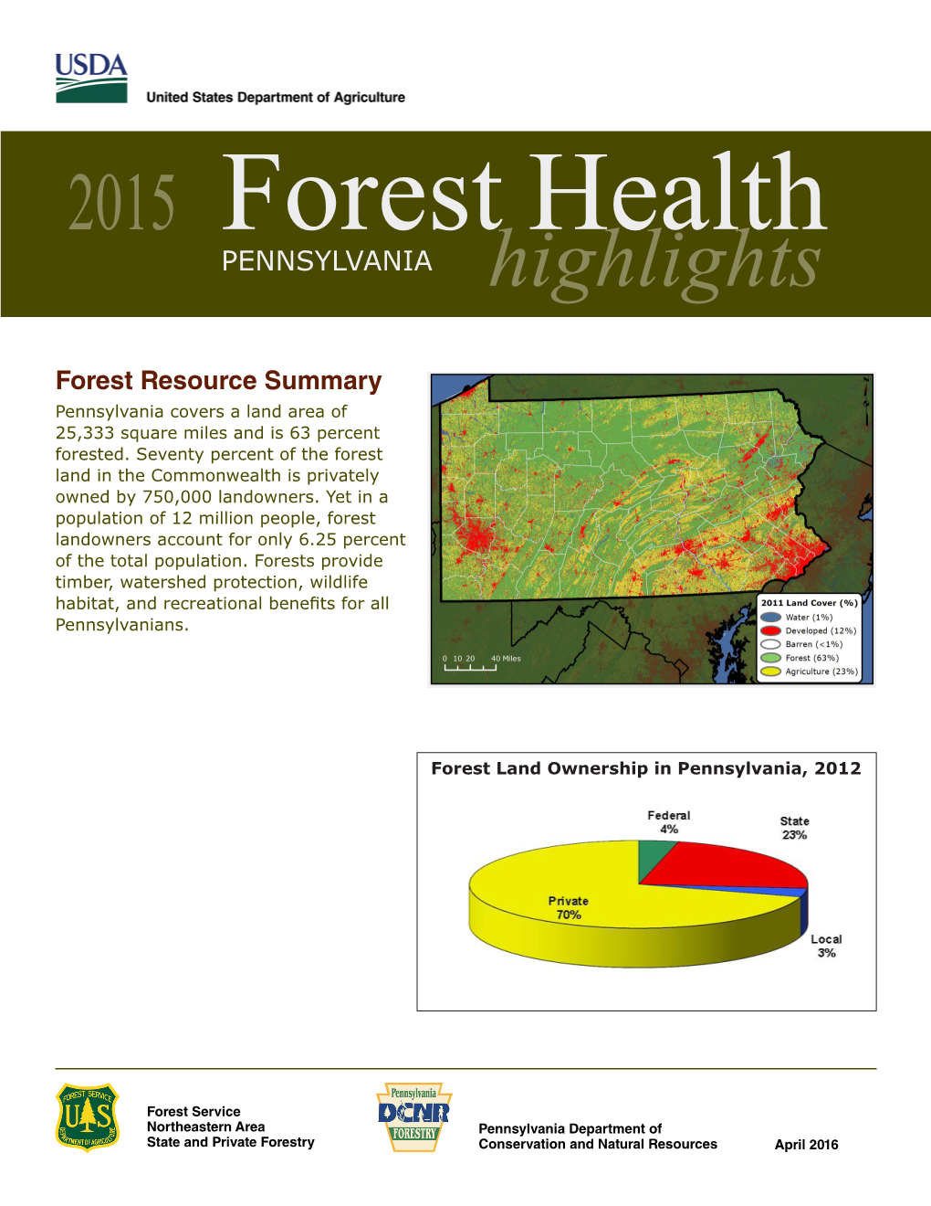 2015 Pennsylvania Forest Health Highlights