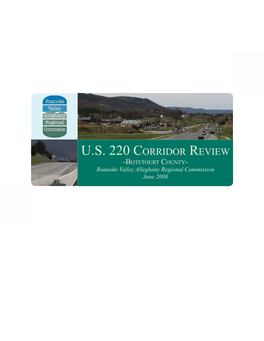 U.S. Route 220 Corridor Review.Indd