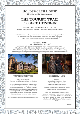 The Tourist Trail Suggested Itinerary