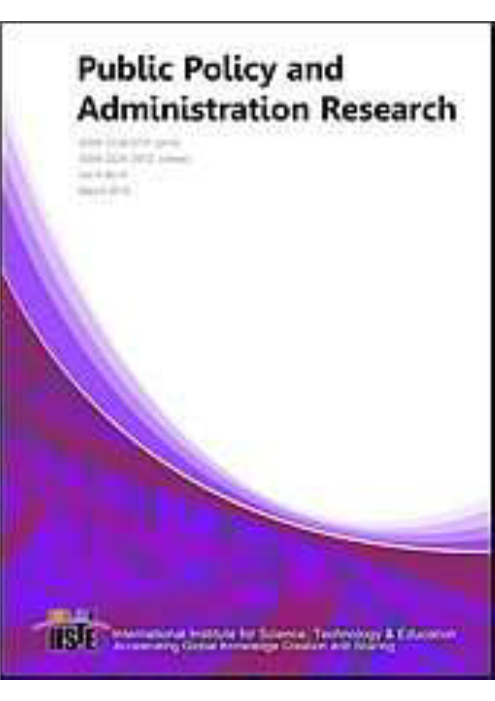 Public Policy and Administration Research Search