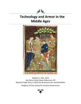 Technology and Armor in the Middle Ages
