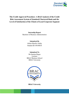 The Credit Approval Procedure
