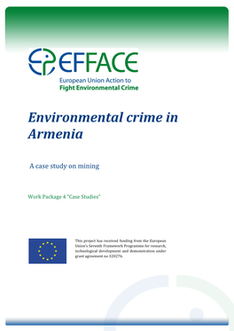 Environmental Crime in Armenia: a Case Study on Mining