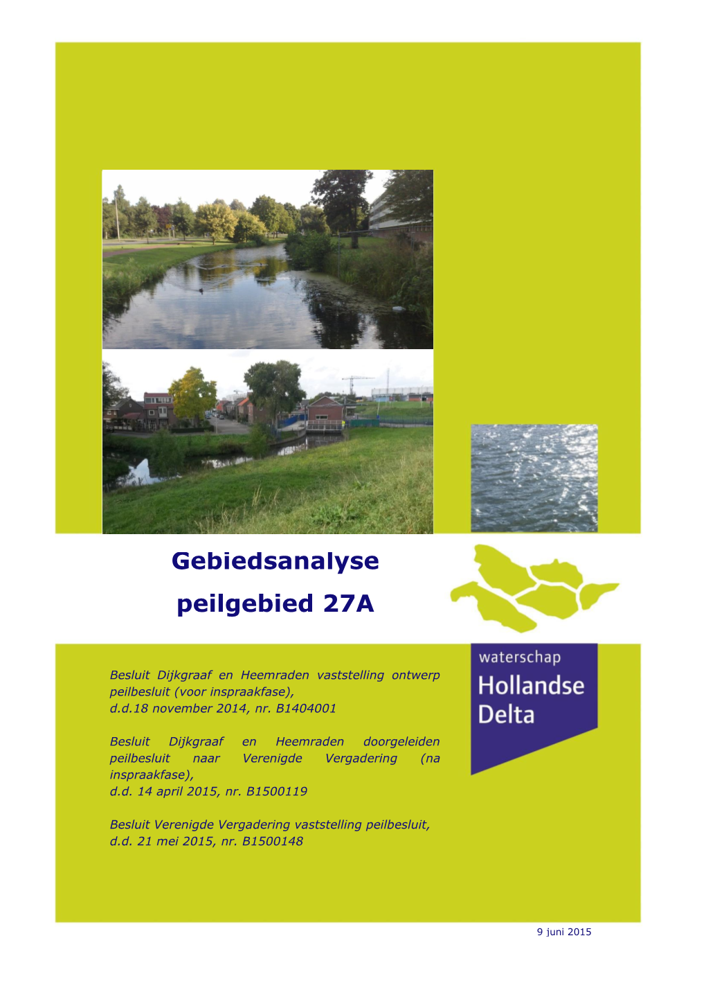 Gebiedsanalyse Peilgebied 27A