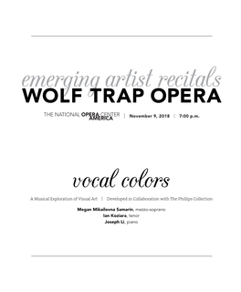Wolf Trap Opera Program