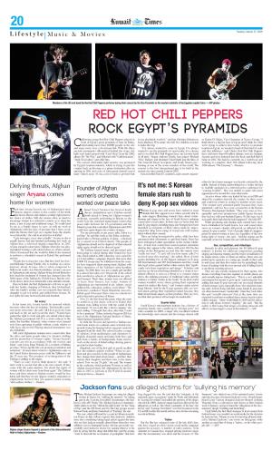20 Red Hot Chili Peppers Rock Egypt's Pyramids