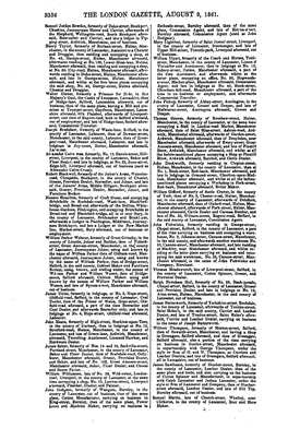 3356 the London Gazette, August 9, 1861