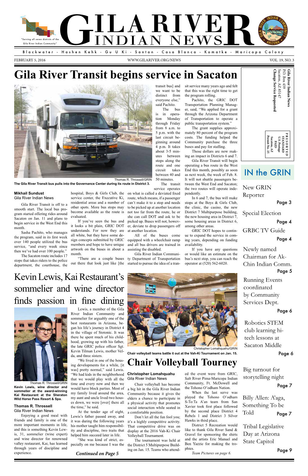 Gila River Transit Begins Service in Sacaton