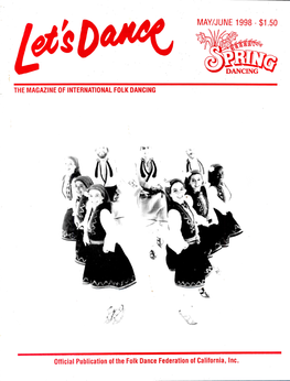 MAY/JUNE 1998-$1.50 Official Publication of the Folk Dance