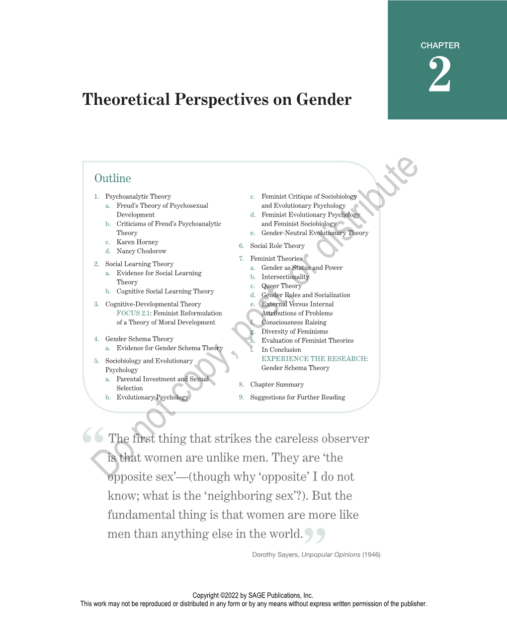 CHAPTER 2 Theoretical Perspectives on Gender 29