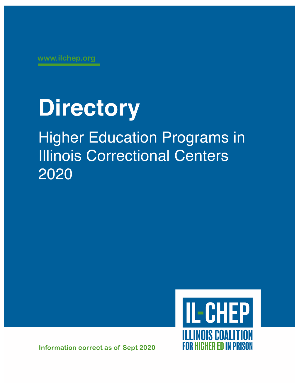 IL-CHEP's 2020 Directory of Higher Education Programs