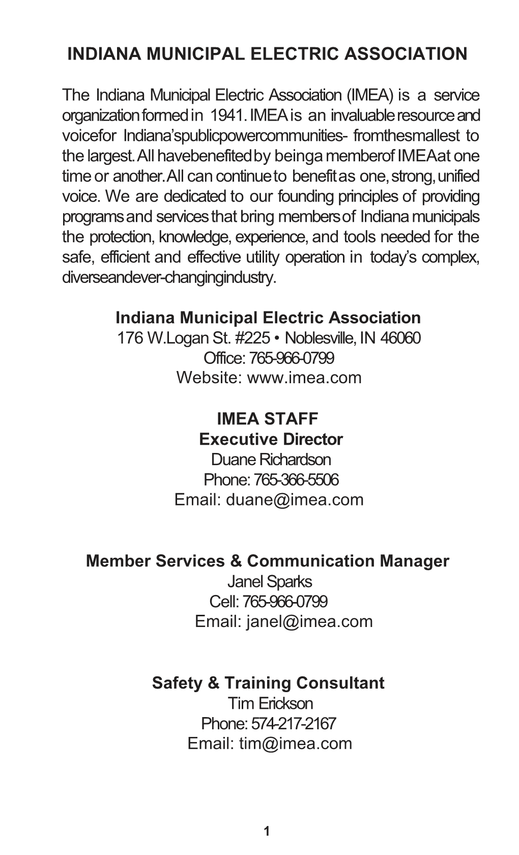 Indiana Municipal Electric Association