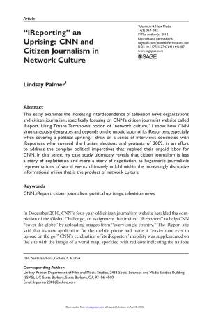 CNN and Citizen Journalism in Network Culture