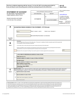 33029 Check Here If This Is the System’S First Filing