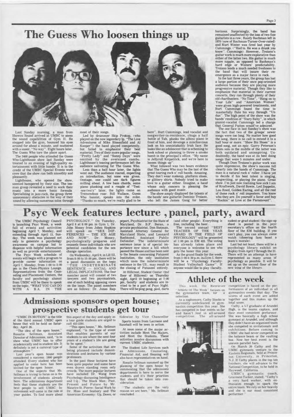 The Guess Who Loosen Things up Psyc ~Week-Features Lecture, Panel