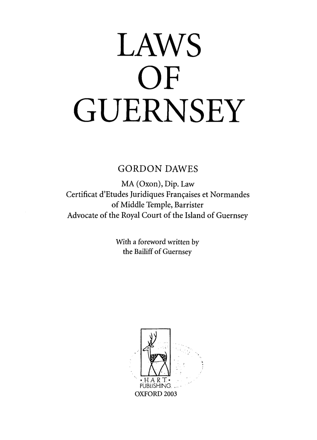 Laws of Guernsey