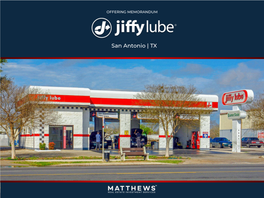 Jiffy Lube Is the Largest and Most Well-Known Fast-Lube Company in North America with Over 2,200 Locations