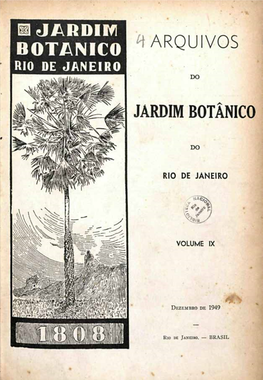 JARDIM BOTÂNICO *F ARQUIVOS RIO DE JANEIRO DO