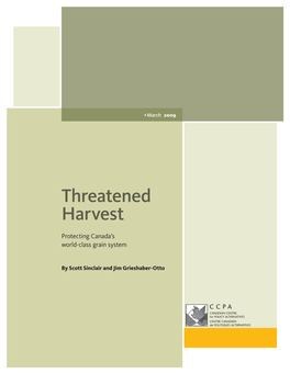 Threatened Harvest