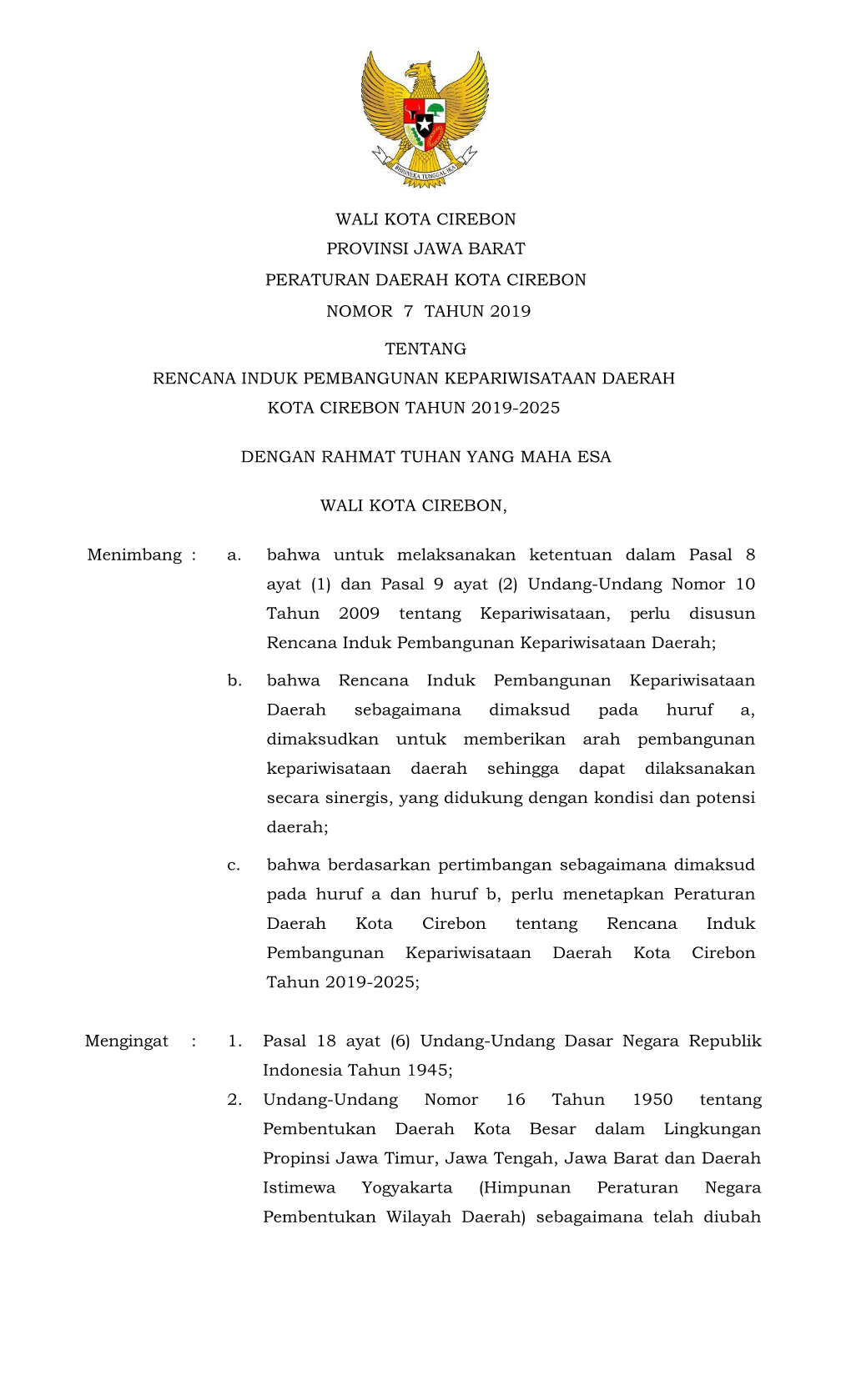 1 Final Wali Kota Cirebon Provinsi Jawa Barat