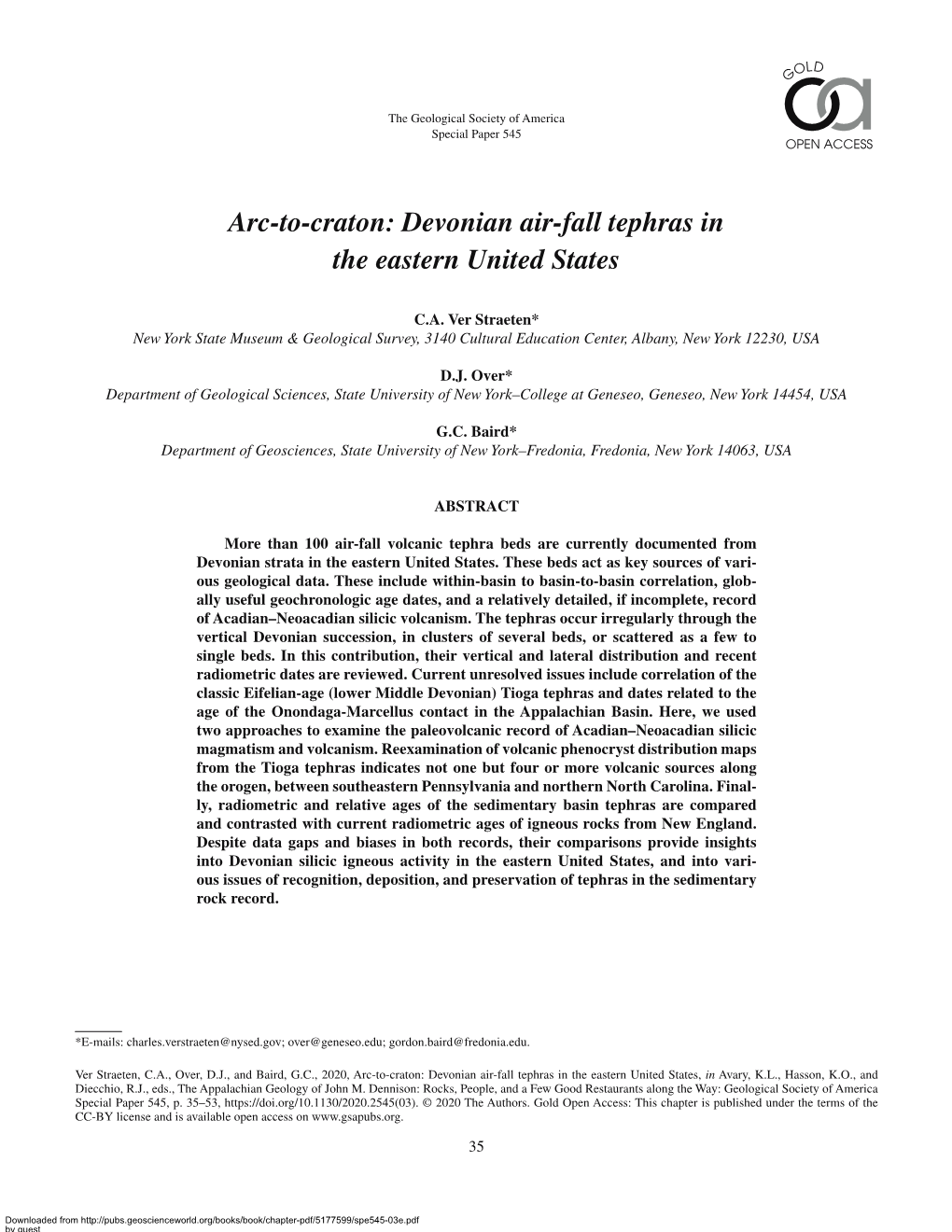 Arc-To-Craton: Devonian Air-Fall Tephras in the Eastern United States