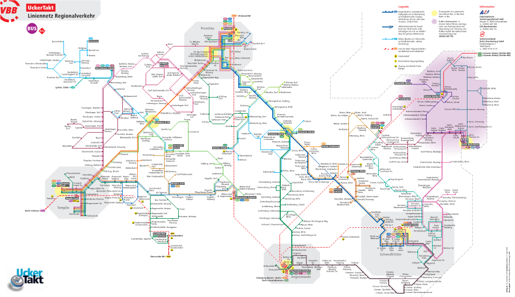 Uckertakt Liniennetz Regionalverkehr