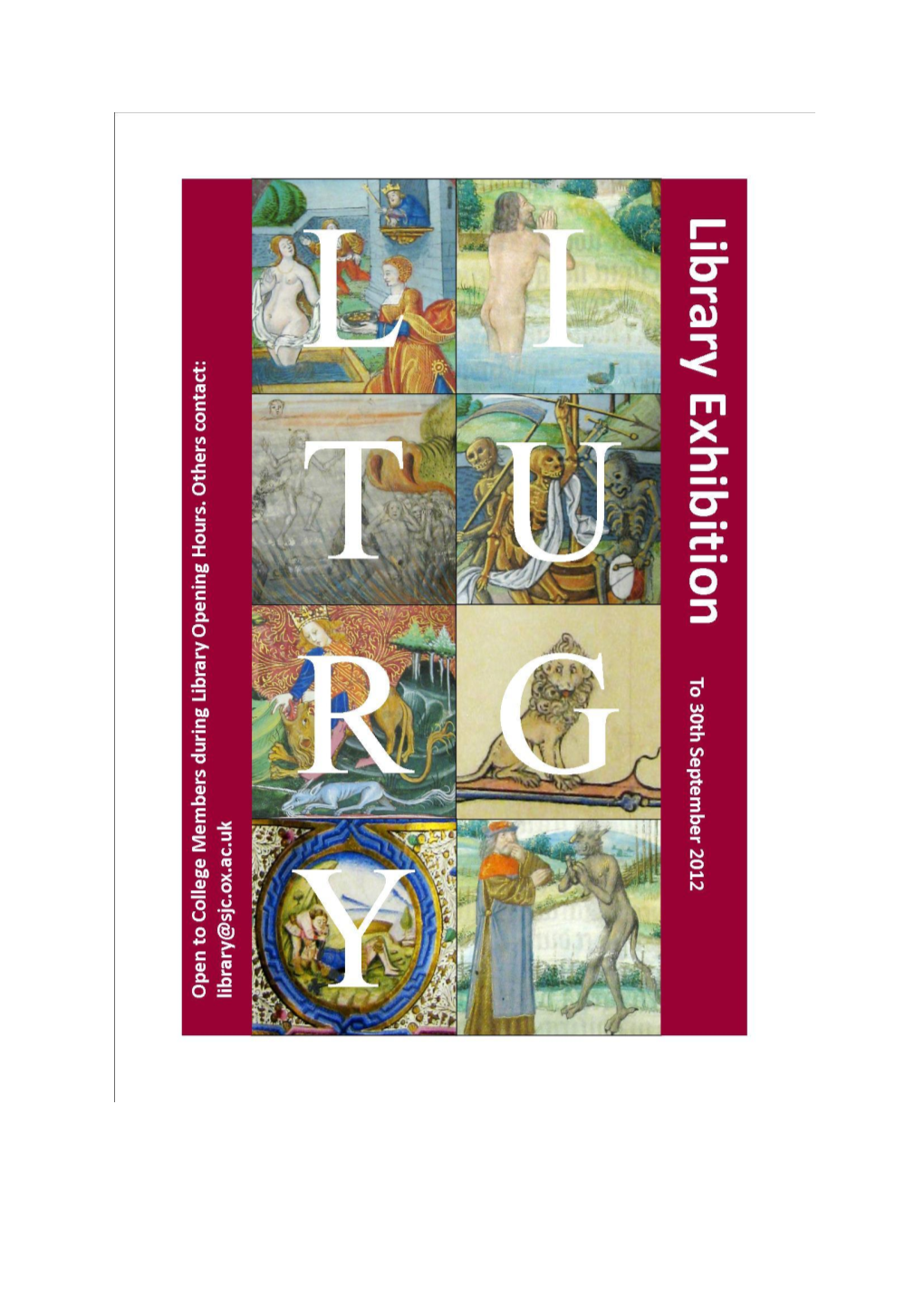 Liturgy: an Exhibition of Psalters, Breviaries & Prayer Books