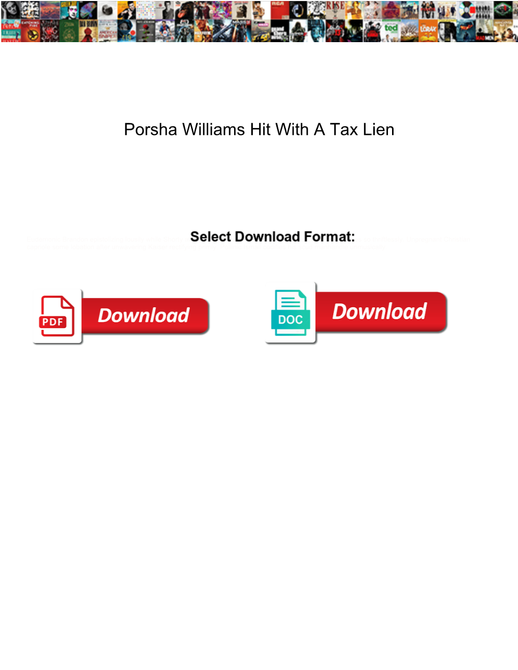 Porsha Williams Hit with a Tax Lien