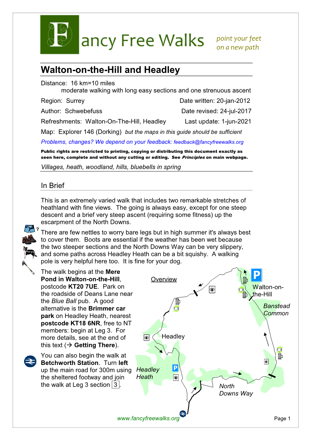 Walton-On-The-Hill and Headley