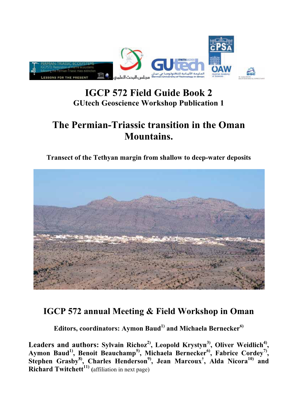 The Permian-Triassic Transition in the Oman Mountains