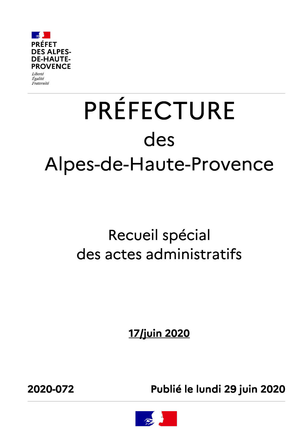 PRÉFECTURE Des Alpes-De-Haute-Provence