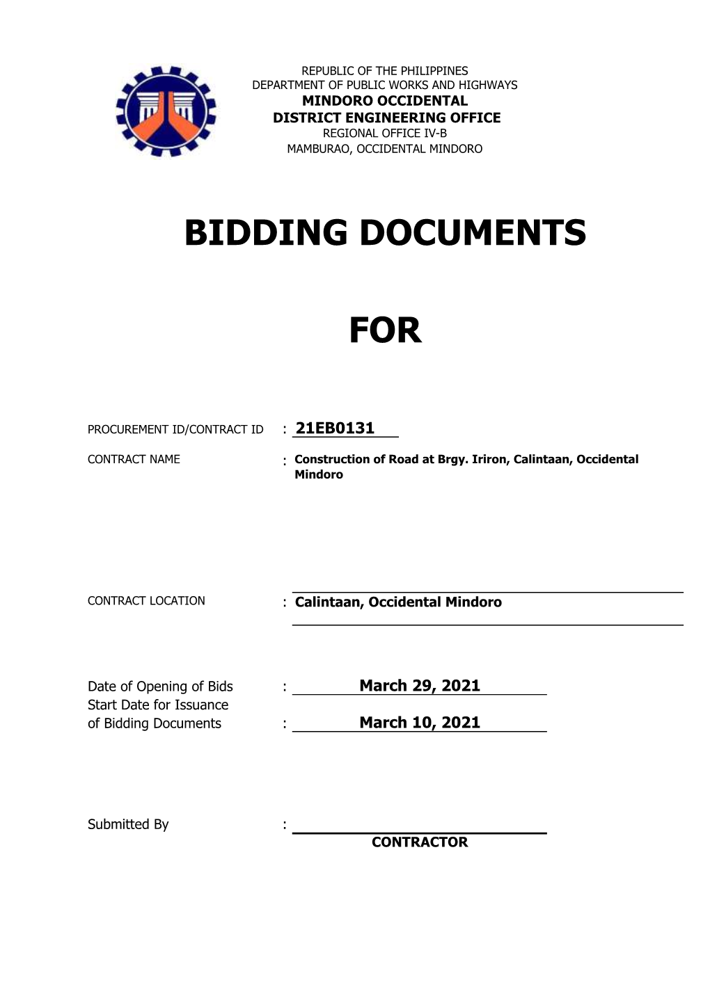 Bidding Documents