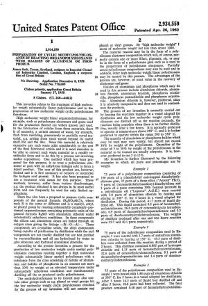 United States Patent Office 2 1