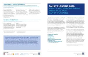 Rights and Empowerment Principles for Family Planning