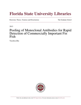 Poolling of Monoclonal Antibody for Rapid Detection of Commercially